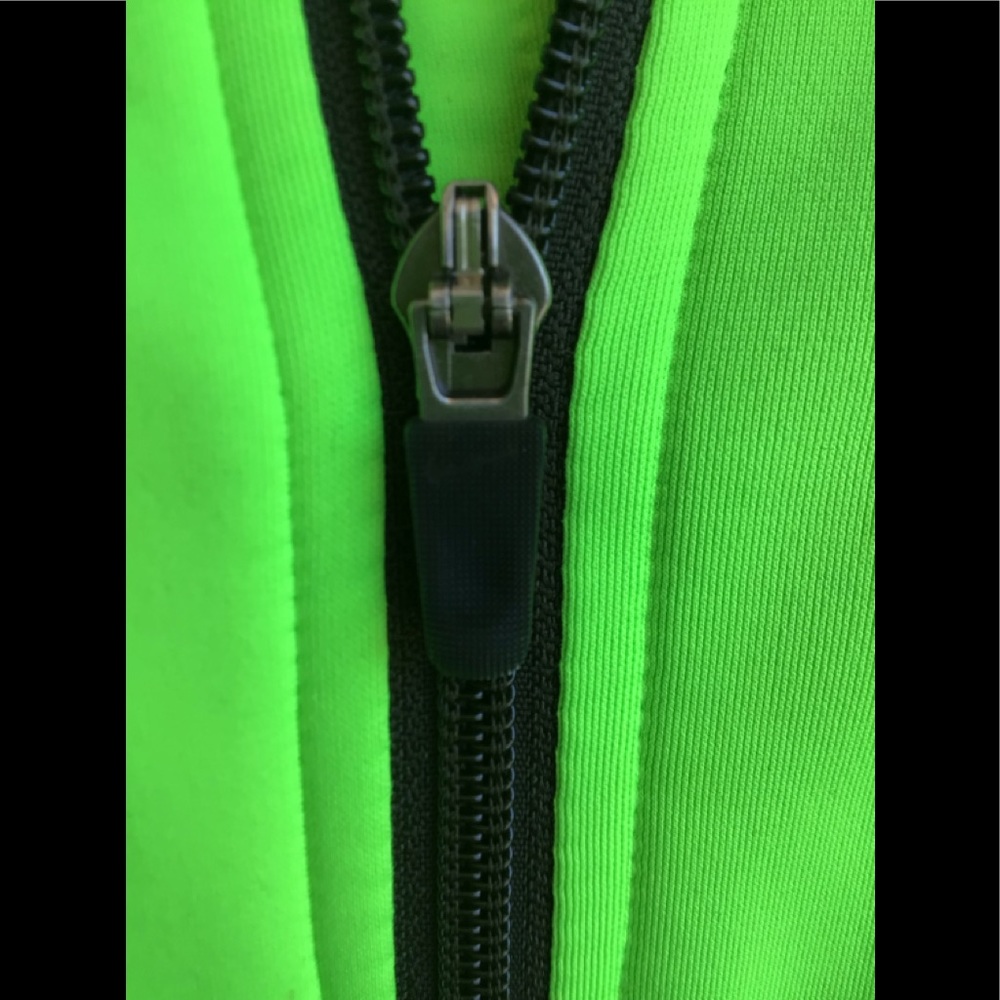 Nike Dri-Fit Lime Green and Black Jacket - Picture 6 of 11